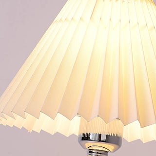ZOWALA - Modern Ceramic Globe Fabric Cone Table Lamp Image - 7