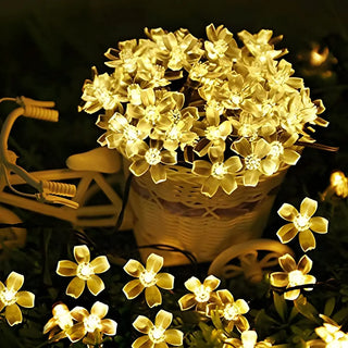 Outdoor Cherry Blossom LED Christmas String Lights Zawala Image - 2
