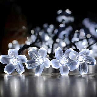 Outdoor Cherry Blossom LED Christmas String Lights Zawala Image - 5