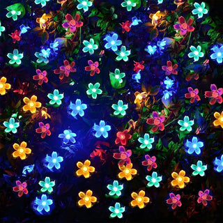 Outdoor Cherry Blossom LED Christmas String Lights Zawala Image - 7