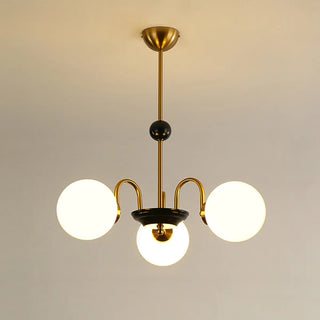 ZOWALA - Modern Chrome Globe Pendant Chandelier - 4 Bulbs Image - 6