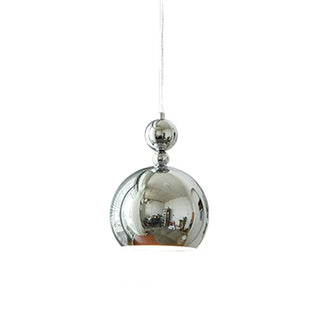 Modern Globe Chrome Pendant Light for Living Room Zawala Image - 6