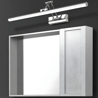 Chrome Modern Linear LED Swing Arm Vanity Lights Zawala Image - 2