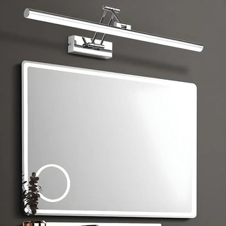 Chrome Modern Linear LED Swing Arm Vanity Lights Zawala Image - 4