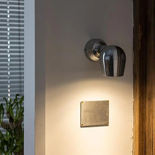 Adjustable Chrome Monitor Shape Exterior Wall Lamp Zawala Image - 1
