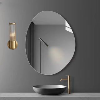 Chrome Finish Modern Glass Cylindrical Vanity Sconce Zawala Image - 4