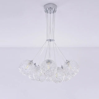 ZOWALA - Modern Cluster Bubble Clear Glass Pendant Light Chandelier Image - 10