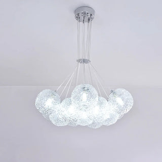 ZOWALA - Modern Cluster Bubble Clear Glass Pendant Light Chandelier Image - 13