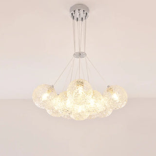 ZOWALA - Modern Cluster Bubble Clear Glass Pendant Light Chandelier Image - 14