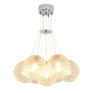 ZOWALA - Modern Cluster Bubble Clear Glass Pendant Light Chandelier Image - 17