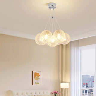 ZOWALA - Modern Cluster Bubble Clear Glass Pendant Light Chandelier Image - 5
