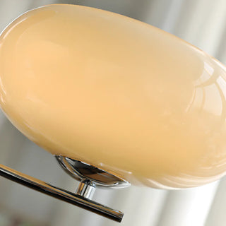 ZOWALA - Bowl Beige Glass Downrod 6-Light Bedroom Chandelier Image - 4