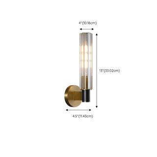 ZOWALA - Modern Crystal Brass Vanity Light #size