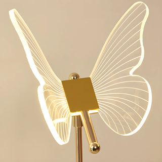 Gold Elegant Hollow Butterfly Metal Decor Table Lamp Zawala Image - 10