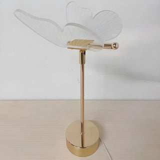 Gold Elegant Hollow Butterfly Metal Decor Table Lamp Zawala Image - 12