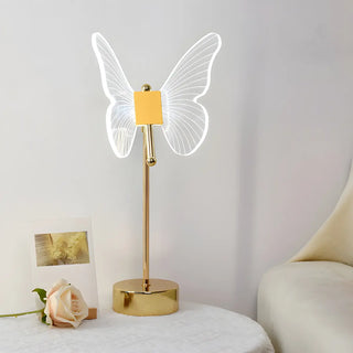 Gold Elegant Hollow Butterfly Metal Decor Table Lamp Zawala Image - 6