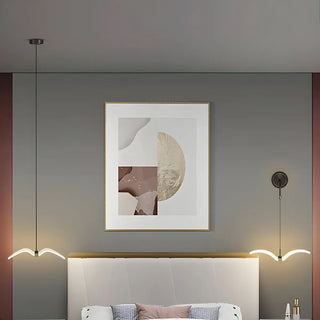 Unique Bedroom Clear Acrylic Seagull Bird LED Pendant Light Zawala Image - 4