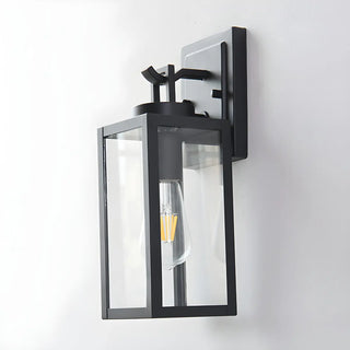 Waterproof Box Black Glass Outdoor LED Wall Sconce Zawala Image - 10