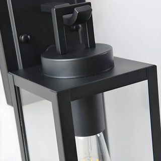 Waterproof Box Black Glass Outdoor LED Wall Sconce Zawala Image - 11