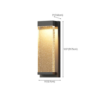 Modish Clear Rectangular Metal External LED Wall Light Zawala Image - 10