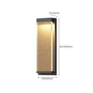 Modish Clear Rectangular Metal External LED Wall Light Zawala Image - 11