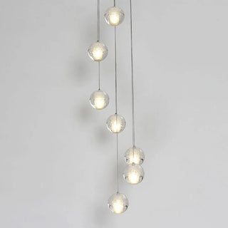 Multi-Globe Cluster Clear Glass Crystal Pendant Light  Image - 4