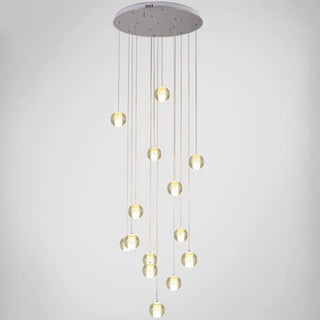 Multi-Globe Cluster Clear Glass Crystal Pendant Light  Image - 5
