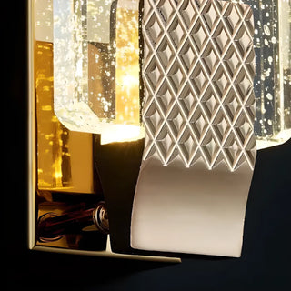 Modern Cylinder Clear Crystal Wall Sconce Light Zawala Image - 24