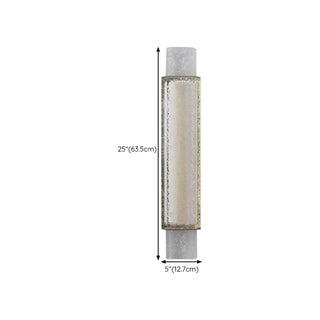 Modern Cylinder Clear Crystal Wall Sconce Light Zawala Image - 26