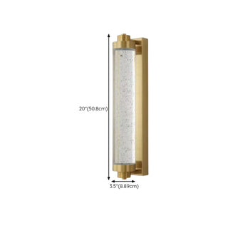 Modern Cylinder Clear Crystal Wall Sconce Light Zawala Image - 28
