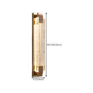 Modern Cylinder Clear Crystal Wall Sconce Light Zawala Image - 34