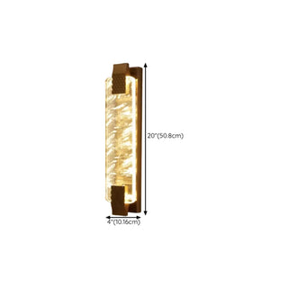 Modern Cylinder Clear Crystal Wall Sconce Light Zawala Image - 36