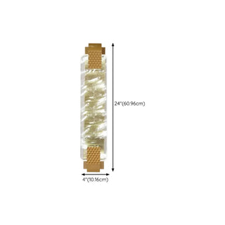 Modern Cylinder Clear Crystal Wall Sconce Light Zawala Image - 37