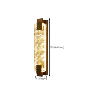 Modern Cylinder Clear Crystal Wall Sconce Light Zawala Image - 38