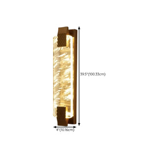 Modern Cylinder Clear Crystal Wall Sconce Light Zawala Image - 39