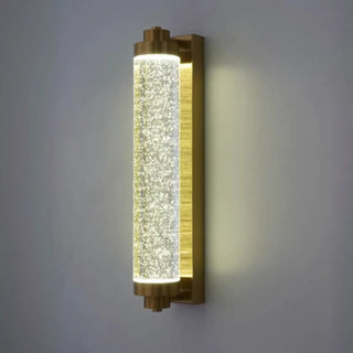 Modern Cylinder Clear Crystal Wall Sconce Light Zawala Image - 6