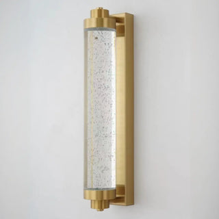 Modern Cylinder Clear Crystal Wall Sconce Light Zawala Image - 7
