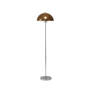 ZOWALA - Modern Clear Dome Shade and Chrome Metal Floor Lamp Image - 12