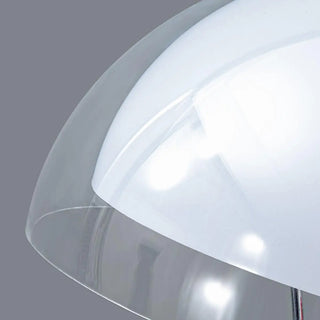 ZOWALA - Modern Clear Dome Shade and Chrome Metal Floor Lamp Image - 6