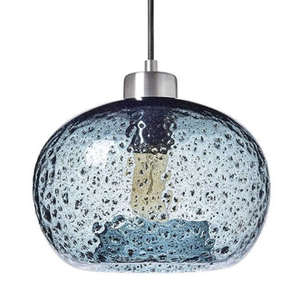 ZOWALA - Modern Transparent Clear Glass Ball Bedroom Pendant Light Image - 4