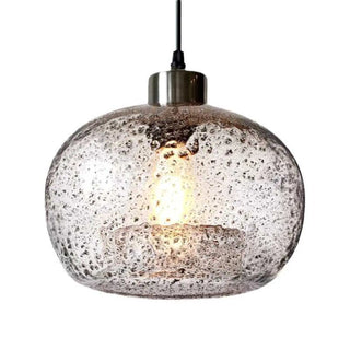 ZOWALA - Modern Transparent Clear Glass Ball Bedroom Pendant Light Image - 6