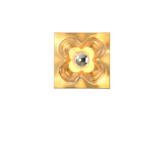 Flower-Shaped Gold Vanity Wall Sconce Light Zawala Image - 12