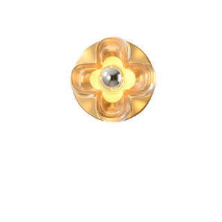 Flower-Shaped Gold Vanity Wall Sconce Light Zawala Image - 14