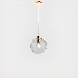 Modern Clear Glass Globe Pendant Light Set Flexible Length Zawala Image - 6