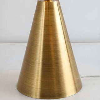 Nordic Unique Gold Cone Glass Shade Bedroom Table Lamp Zawala Image - 10