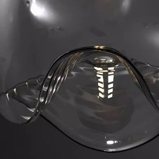 Modern Bedroom Mini Globe Clear Glass Pendant Light Zawala Image - 14