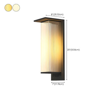 Waterproof Modern Clear Rectangle External Wall Light Zawala Image - 27