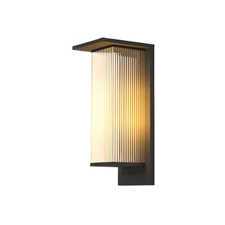 Waterproof Modern Clear Rectangle External Wall Light Zawala Image - 7