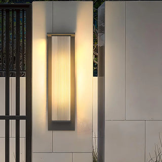 Waterproof Modern Clear Rectangle External Wall Light Zawala Image - 8