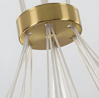 Cluster Moon Acrylic Gold Living Room Bubble Chandelier Image - 10